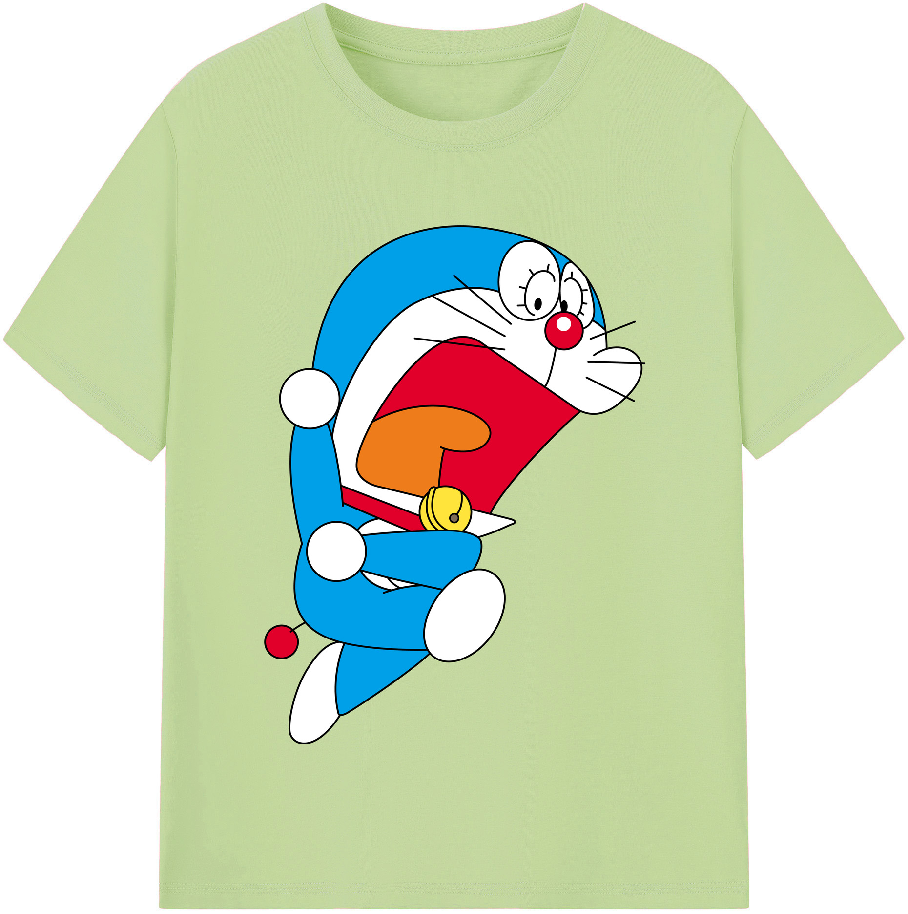 （画像用） ドラえもん Doraemon 綿100％半袖Tシャツ（フロントプリント）